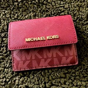 Red Michael Kors wallet